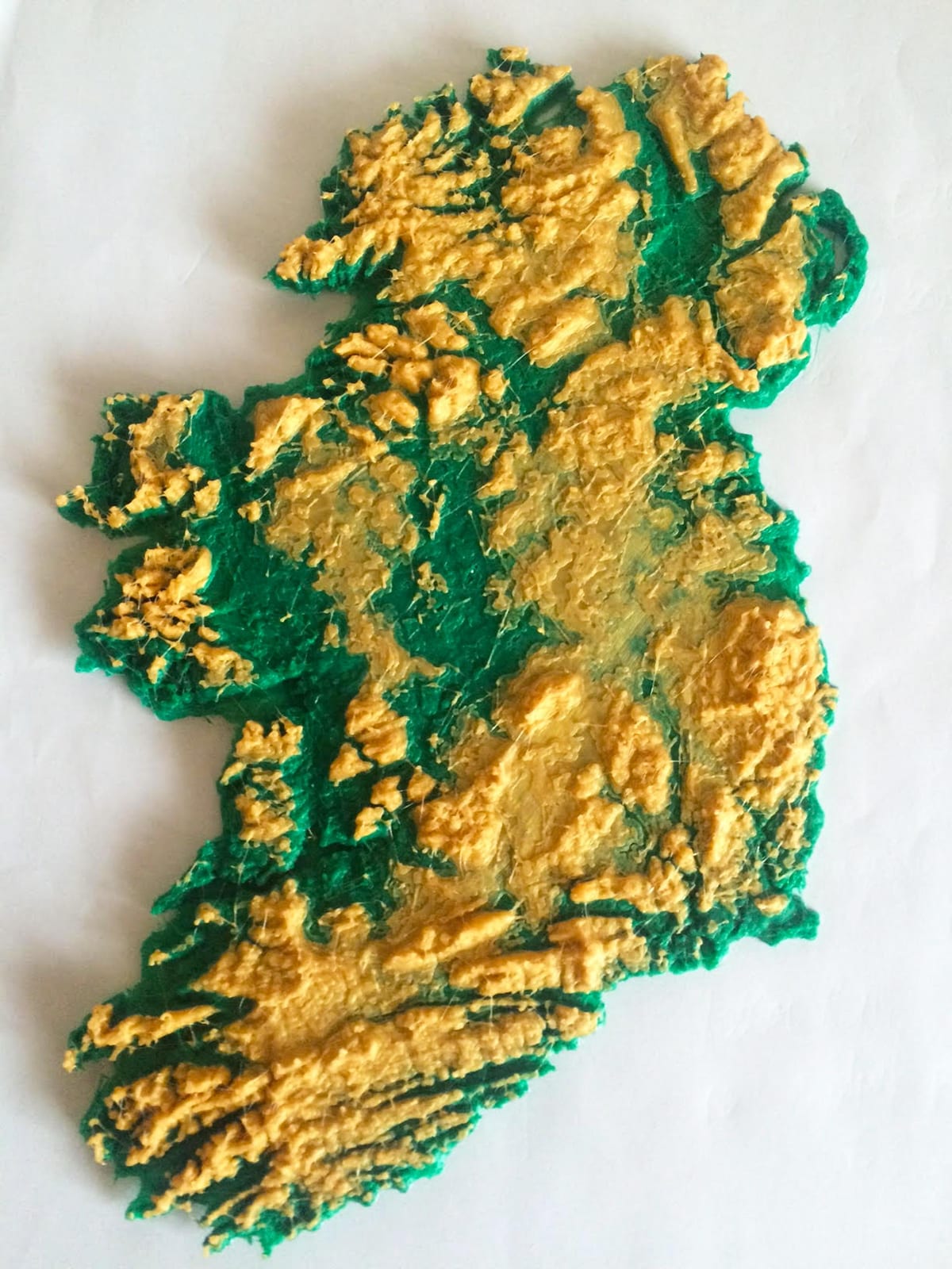 kaart van 3d-kaart van ierland