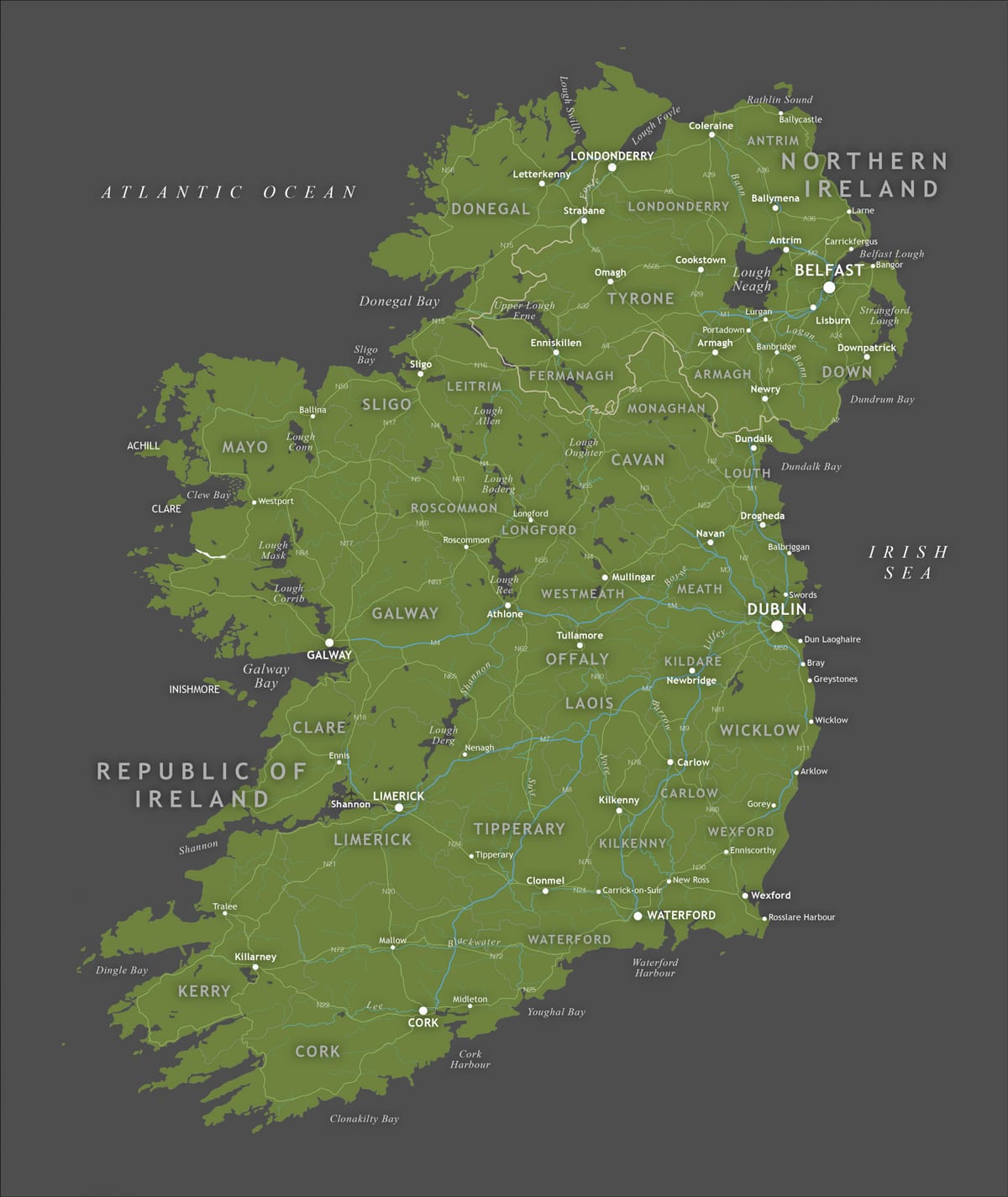 rep van ierland kaart bekijken