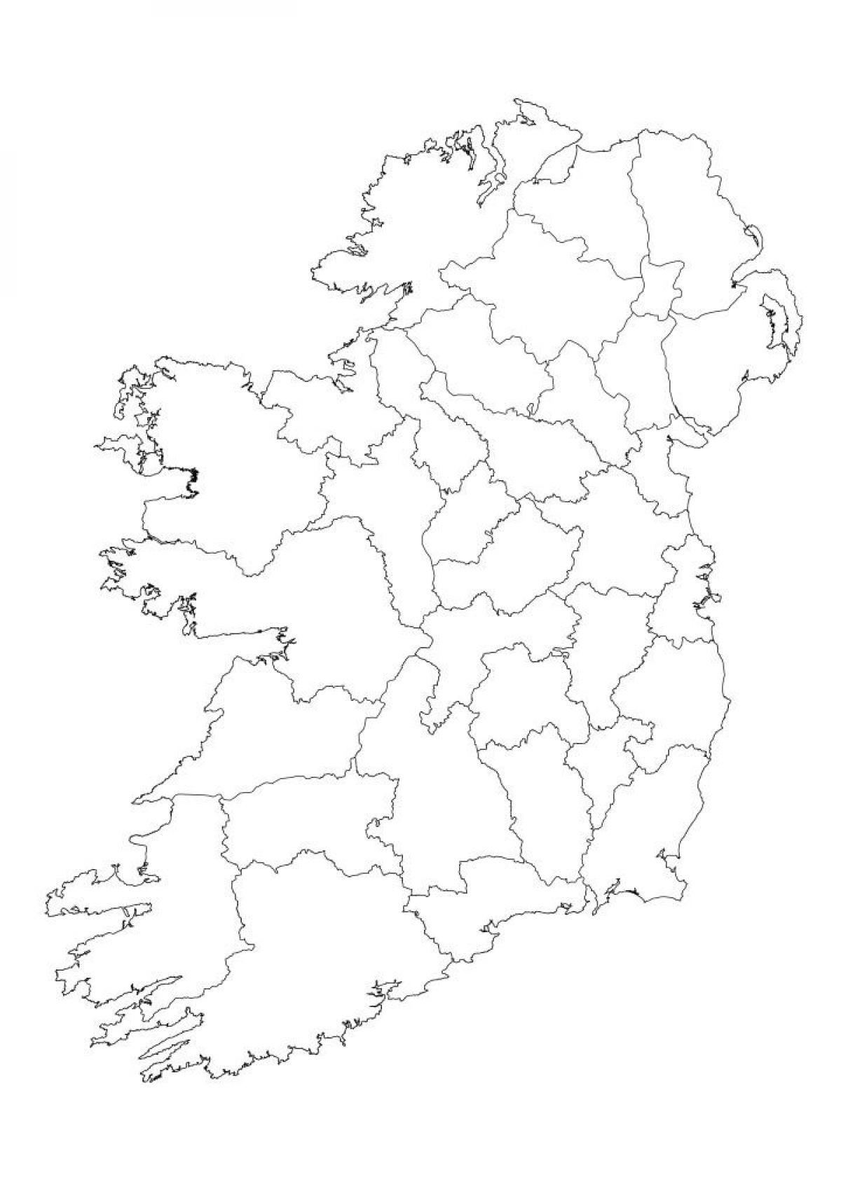 ierland kaart overzicht