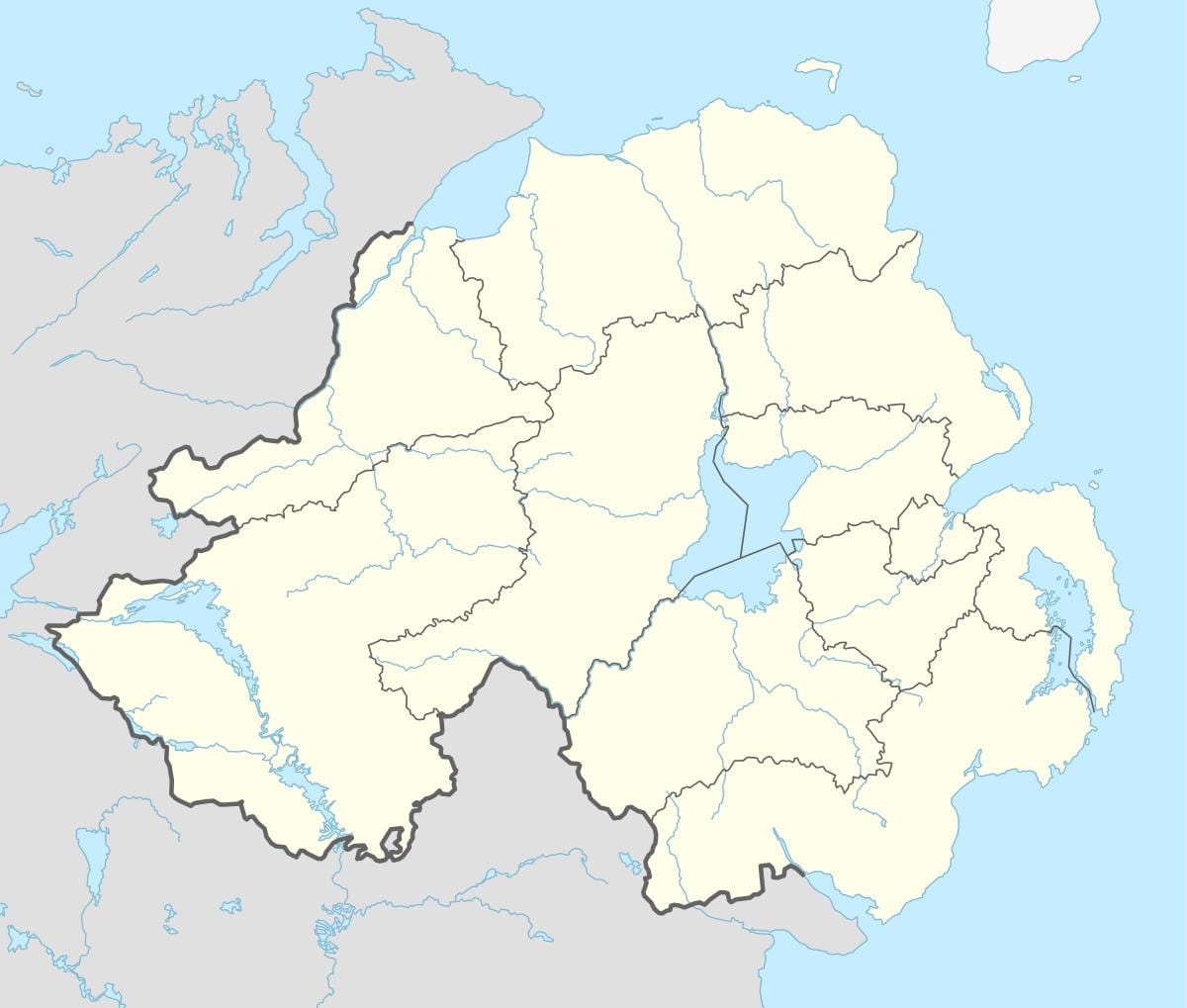 kaart van noord-ierland stranden