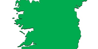 Kaart van ierland sjabloon