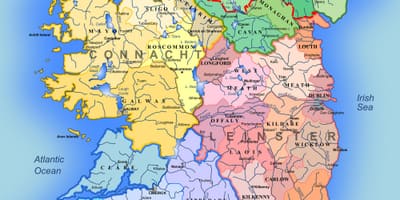 Grote gedetailleerde kaart van ierland