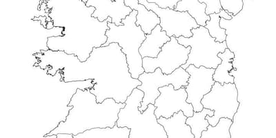 Ierland kaart overzicht