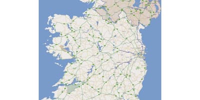 De beste wegenkaart van ierland
