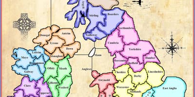 Kaart van kaart van ierland spel