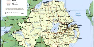 Kaart van de n-ierland