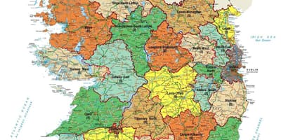 Kaart van de ordnance survey ierland kaart-viewer