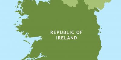 Wegenkaart van de republiek ierland