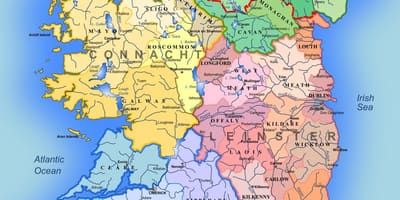 Kaart van de rivieren van ierland kaart voor kinderen